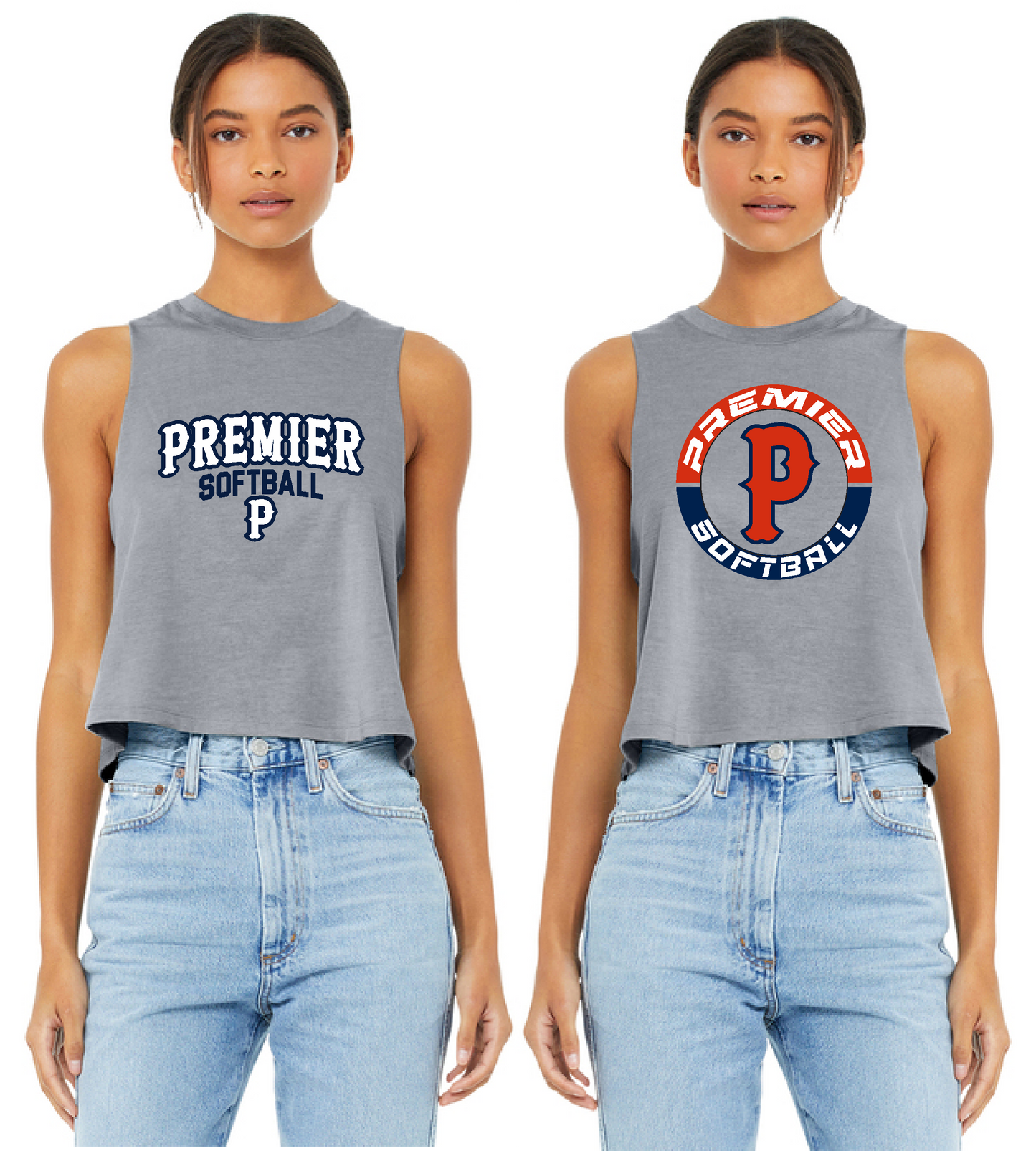 BELLA+CANVAS® Women's Racerback Cropped Tank – Pittsburgh Premier Softball