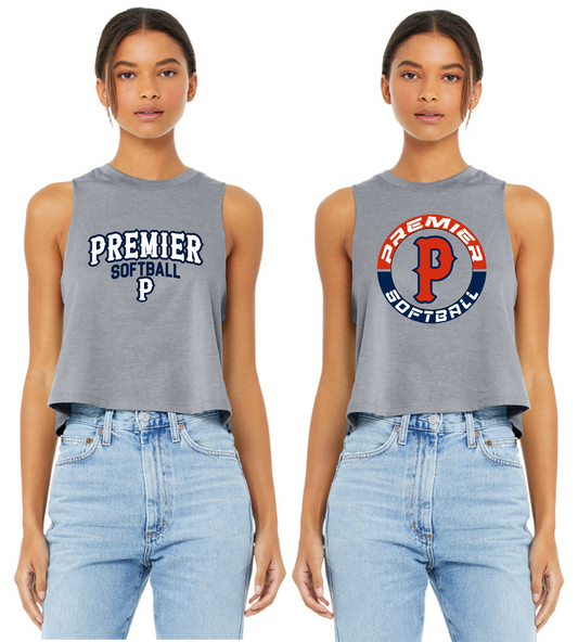 BELLA+CANVAS® Women's Racerback Cropped Tank – Pittsburgh Premier Softball