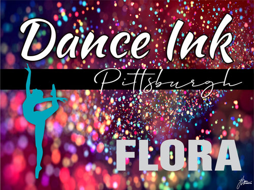 Custom Dance Ink Yard Sign with Stakes