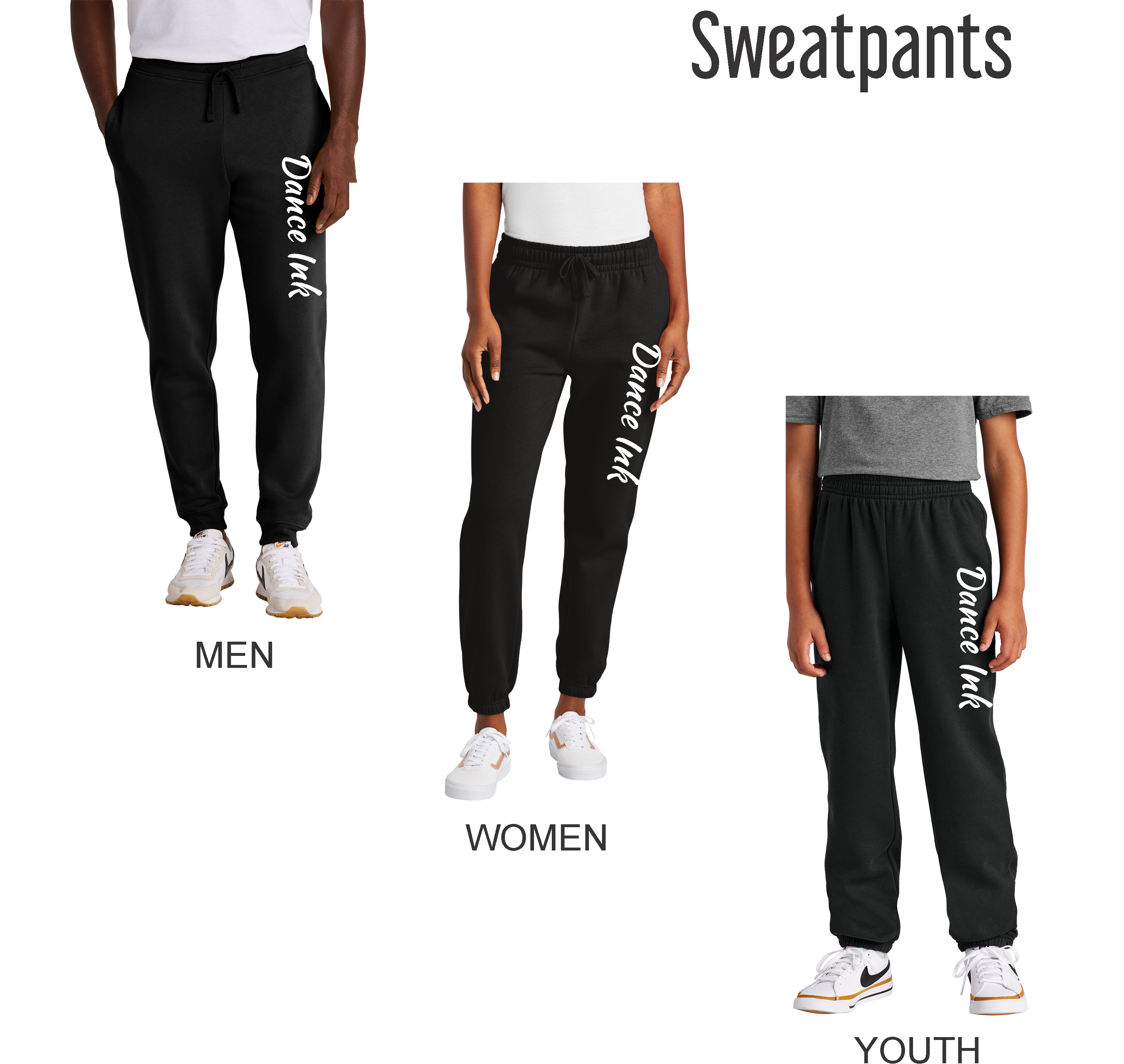 Dance Ink Sweatpants Youth Women Men