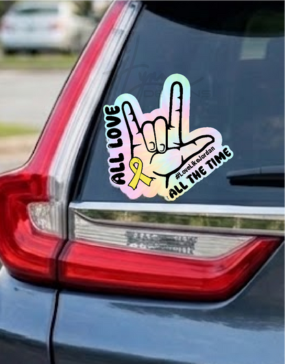 All Love DECAL