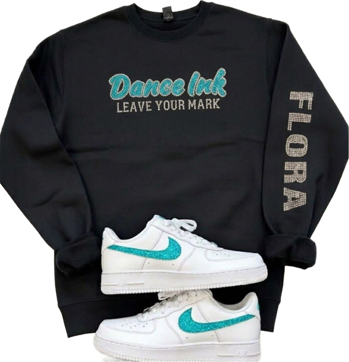 Dance Ink Crewneck Sweatshirt with Bling